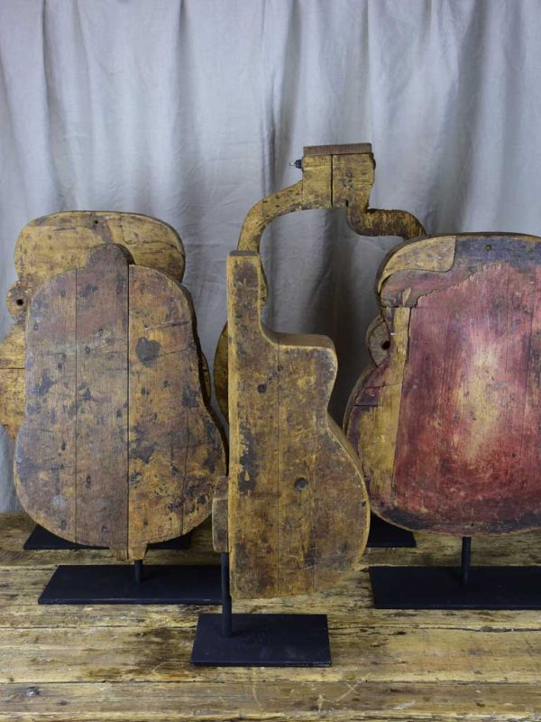 Rare set of ten antique French guitar molds on Sale