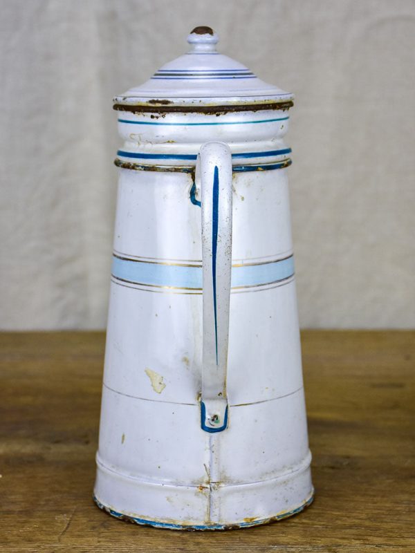 Antique French enamel cafetière Cheap