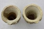 Pair of small vintage cement flower pots 6¼  Hot on Sale