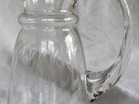 Mid century water pitcher - demi crystal Online