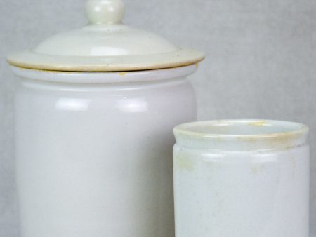 Two antique French earthenware pots Hot on Sale