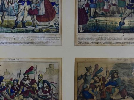 Antique William Tell prints 25 ½   x 30 ¼   Cheap