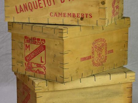 Collection of four butter and Camembert cheese packaging boxes Online