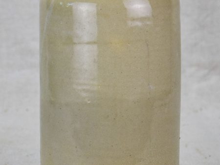 Mid century sandstone jar - white 10¼  For Cheap