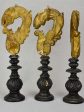 Collection of three salvaged gilt elements mounted on wooden supports 15¾  For Discount