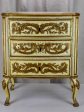 Vintage three drawer commode - carved with gilding Cheap