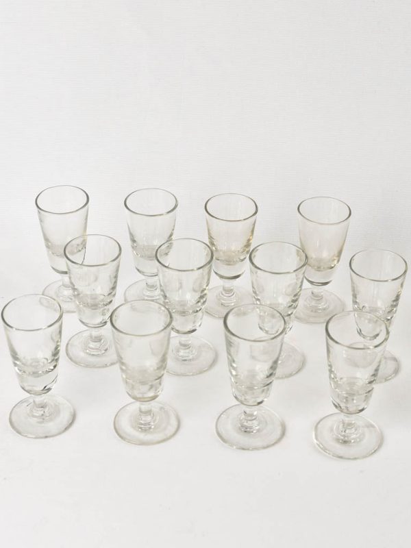 Set of 12 antique French absinthe glasses Online