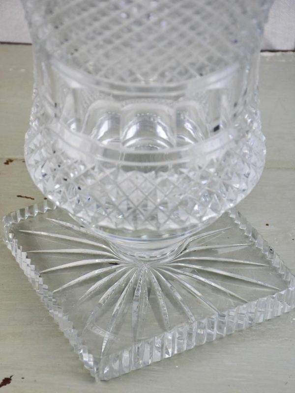 Large mid-century crystal vase - Medici shaped Fashion