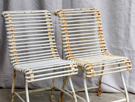 Pair of antique French garden chairs - Saint Sauveur Arras - hoof feet Online