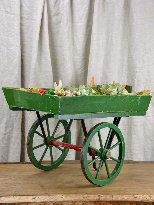 French children s toy wheelbarrow with handmade fruit and vegetables Online Sale