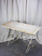 Antique French marble bistro table - rectangular Discount