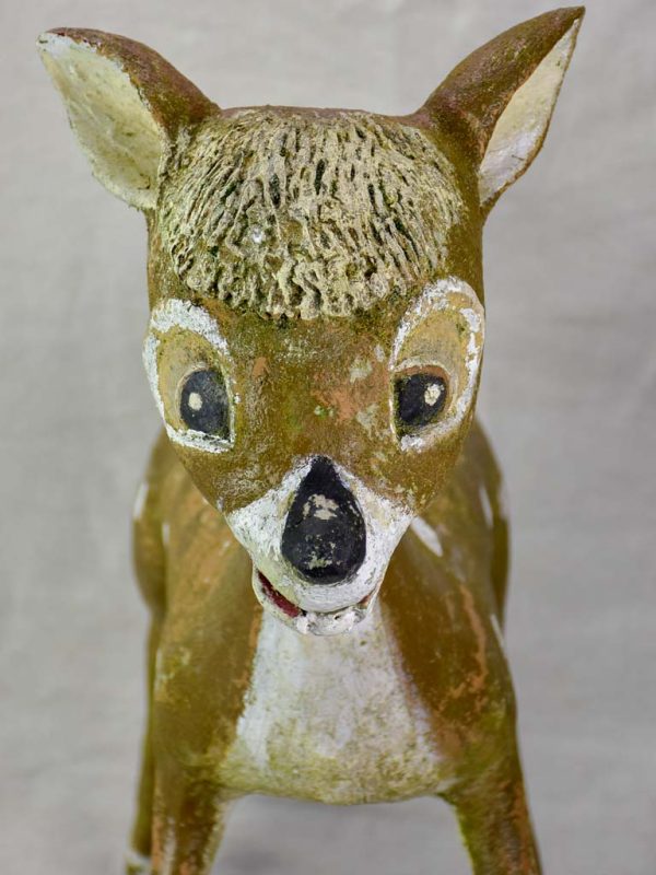 Mid century garden sculpture of Bambi 25¼  Sale