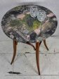 Thonet style bistro table with granite top For Cheap