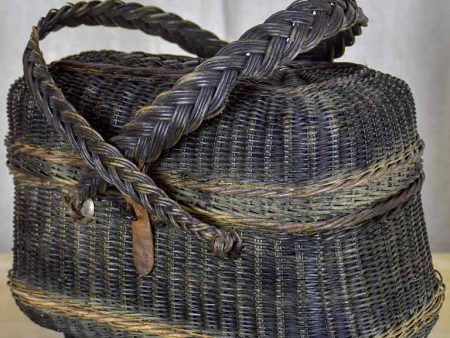 19th Century French woven market basket Online Hot Sale