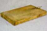 Antique French cutting board with rope handle 13¾  x  17¾  For Cheap