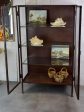 Vintage industrial glass book case   shelving vitrine Hot on Sale