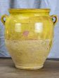 Antique French confit pot with yellow glaze 9 ¾  Hot on Sale