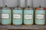 Four antique Italian Pharmacy canisters Online