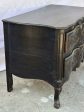 Louis XV French two drawer arbalète  sauteuse  commode with black paint finish 42½  x 25¼  Online Hot Sale