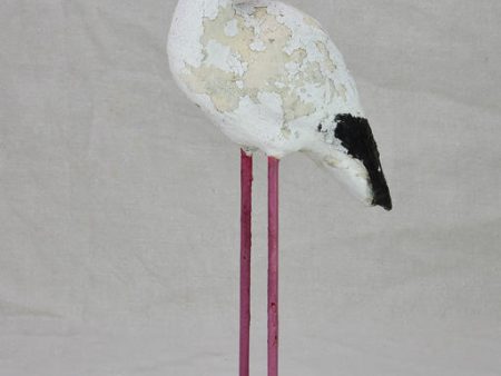 Vintage French garden sculpture of a stalk bird 20½  For Cheap