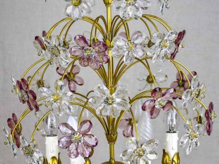 1960 s  70 s Maison Bagues style daisy chandelier - 18  high Cheap