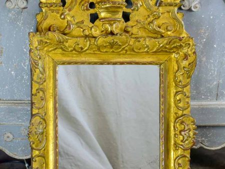 Louis XIV giltwood mirror 35  x 20½  Cheap