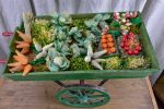 French children s toy wheelbarrow with handmade fruit and vegetables Online Sale