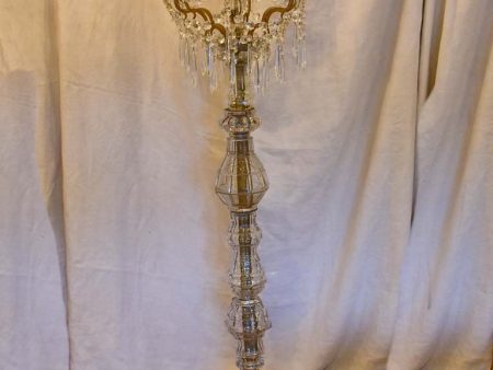 Late 19th Century crystal and bronze floor lamp 72¾  Online