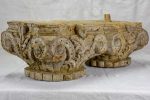 Antique salvaged column capital - double Discount