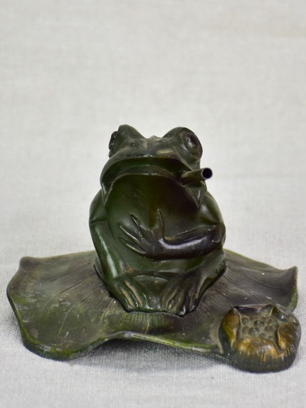 Antique French incense holder - frog Sale