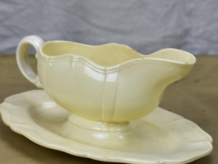 Mid Century French Digoin sauce boat on Sale