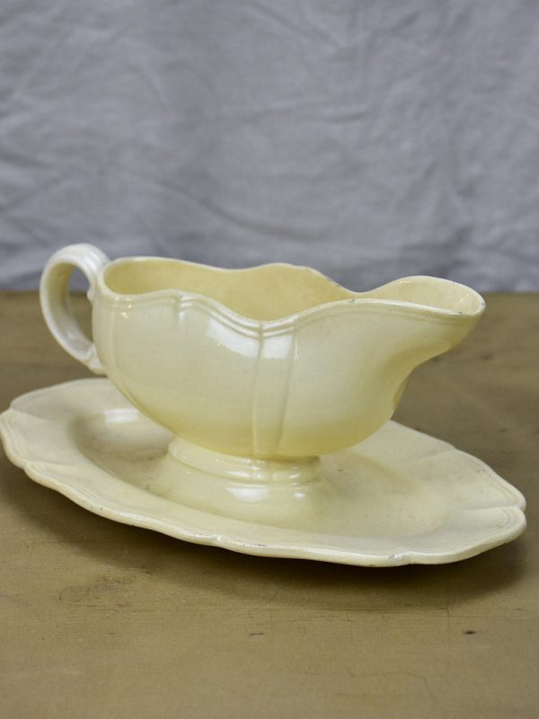 Mid Century French Digoin sauce boat on Sale