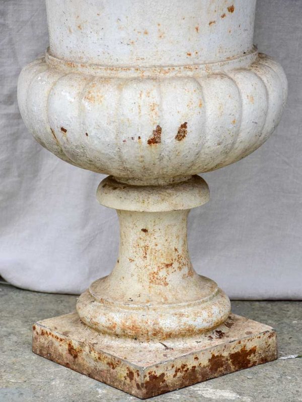 Extra large antique French cast iron Medici urn 31½  Sale