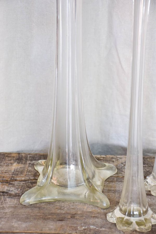 Three Tall Demi-Crystal Vases Online