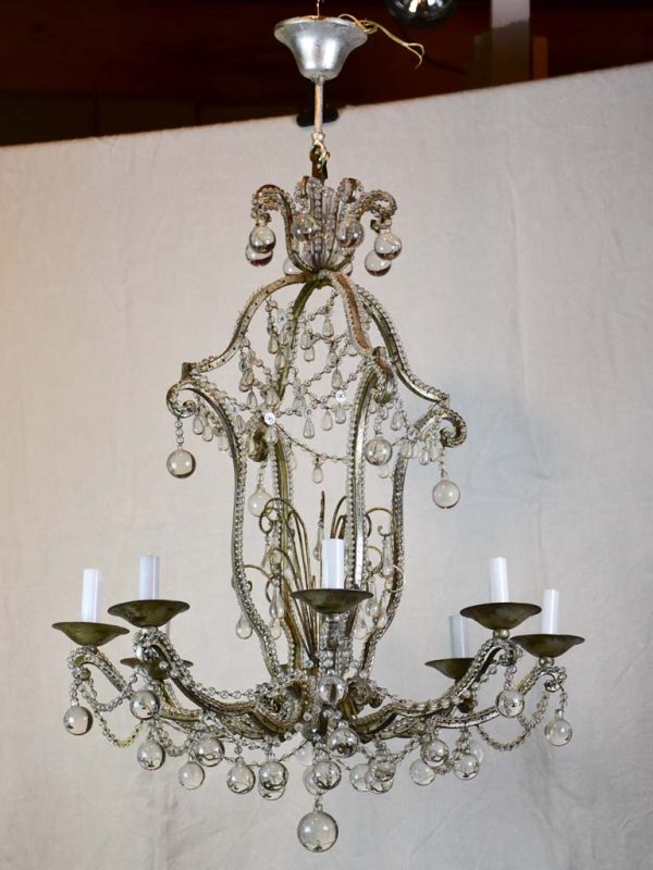 Early 20th Century glass chandelier Supply