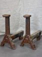 Pair of antique French fireplace andirons Sale