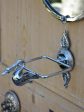 Rare set of bathroom hardware accessories decorated with swans - 1950 s Supply