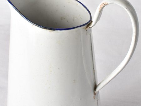 Antique French enamel pitcher Online Hot Sale