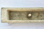 Rare French oak wine-making rectangular basin 45¾  Online Sale