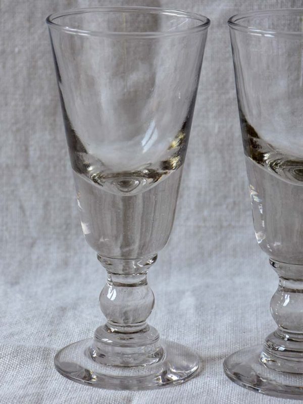 Four late 19th Century French absinthe glasses Sale