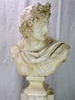 Large early 20th Century French plaster sculpture on a pedestal Online Hot Sale