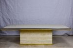 1970 s French travertine coffee table Online Hot Sale