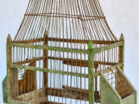 RESERVED MA Small antique French birdcage Cheap