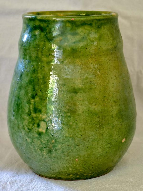 20th Century green glazed preserving pot from Dieulefit 7½  Discount