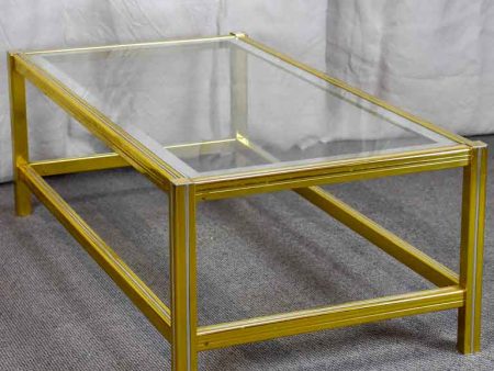 Vintage glass coffee table - style of  Pierre Vandel Fashion