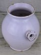 Antique French mustard pot with two handles - white Supply