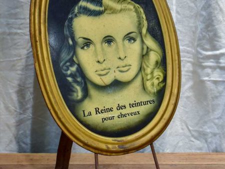 Mid century French sign - hair dye For Discount