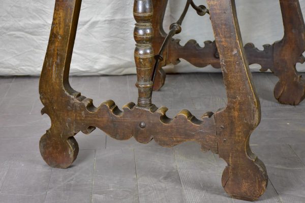 Late 17th Spanish walnut console   writing table 32¾  x 49½  For Sale