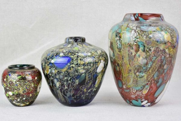 Collection of three Murano glass vases from the 1950 s Online Hot Sale