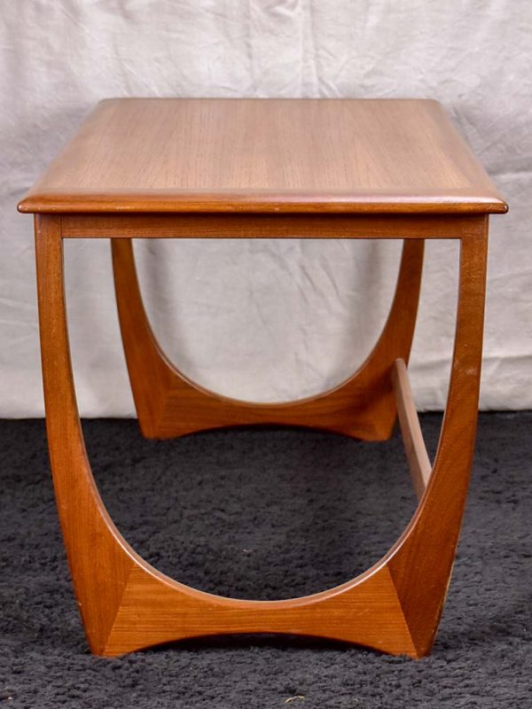 Mid century Scandinavian side table with two nested tables - solid teak Hot on Sale